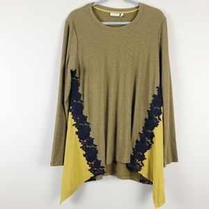 LOGO Lounge Floral Lace Thermal Tunic